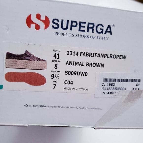 Superga Leopard Print Slip On Espadrille Platforms - Picture 7 of 7